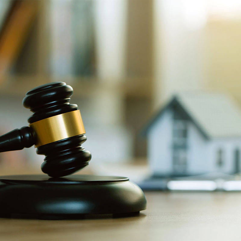 gavel at a sheriff sale auction